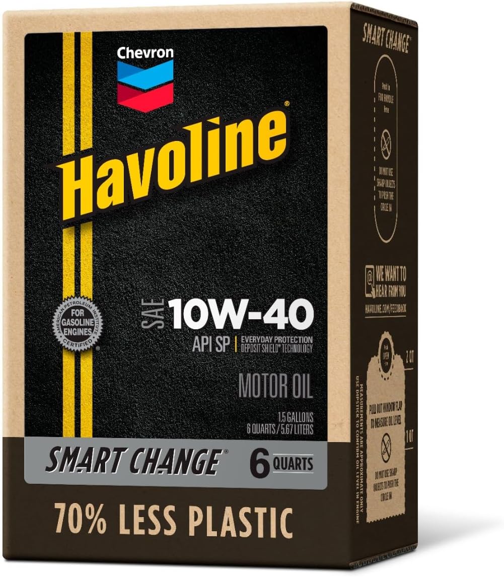Motor Oil 10w40 Smart Change Engine Oil, 10W-40, 6 Quarts, Pack of 1