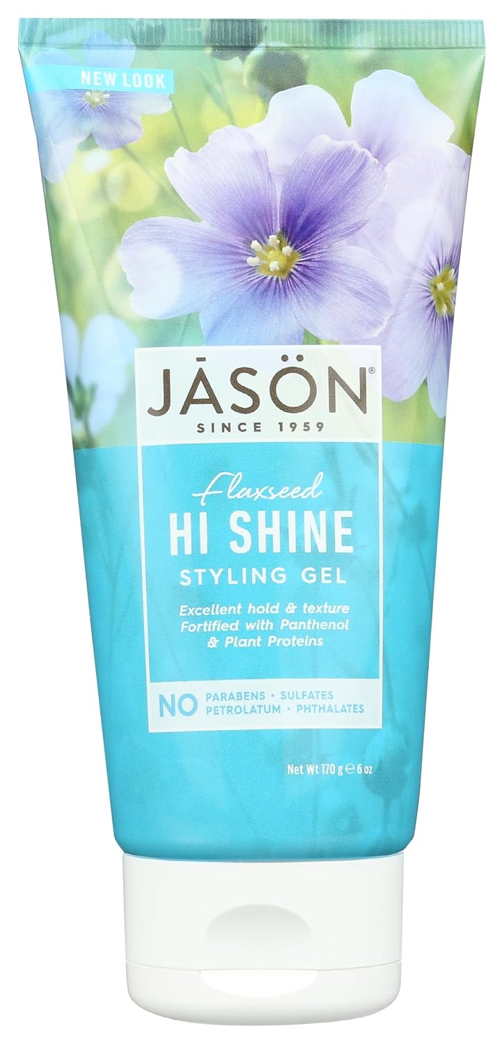 Jason Styling Gel, Flaxseed Hi Shine, 6 Oz