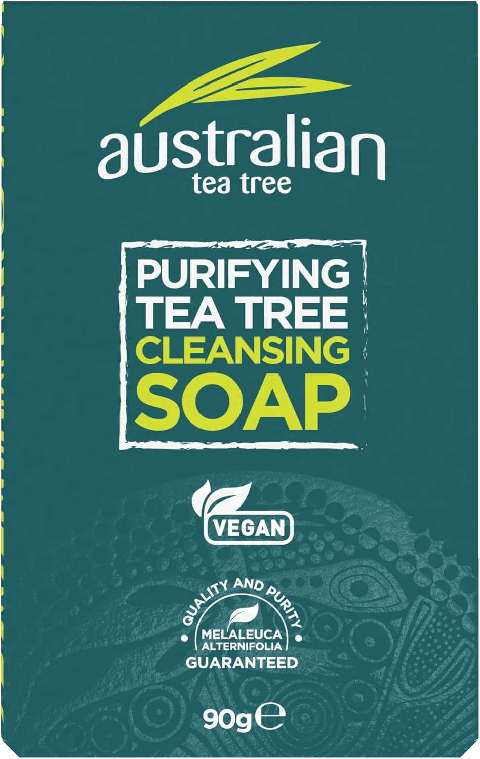 Australian Tea Tree Soap Bar, Purifying, Natural, Vegan, Cruelty Free, Paraben and SLS Free, Cleansing, 90 g