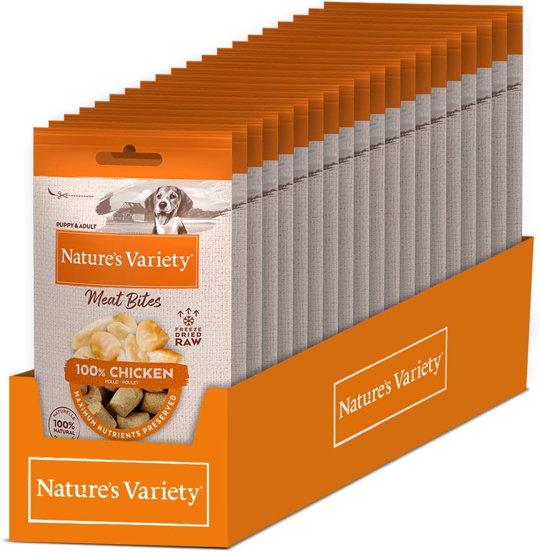 Natures Menu NATURE'S VARIETY FREEZE DRIED MEAT BITES CHICKEN (12 x 20g)