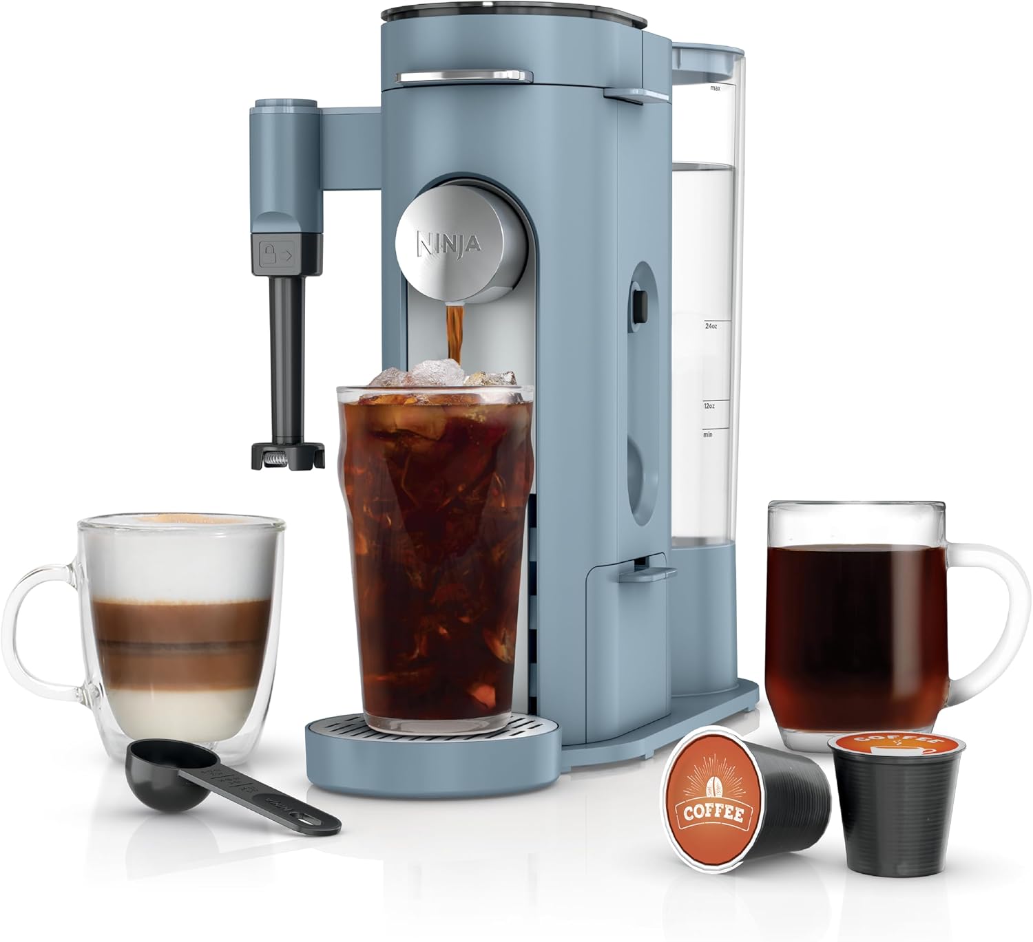 Ninja XL Single Serve Coffee Maker - Combo Machine, K-Cup Pods and Grounds