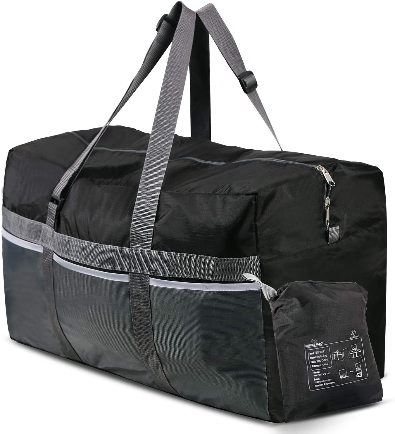 REDCAMP Foldable Travel Bag, Large Sports Bag, 75L/96L/100L, Lightweight Waterproof Tote Bag