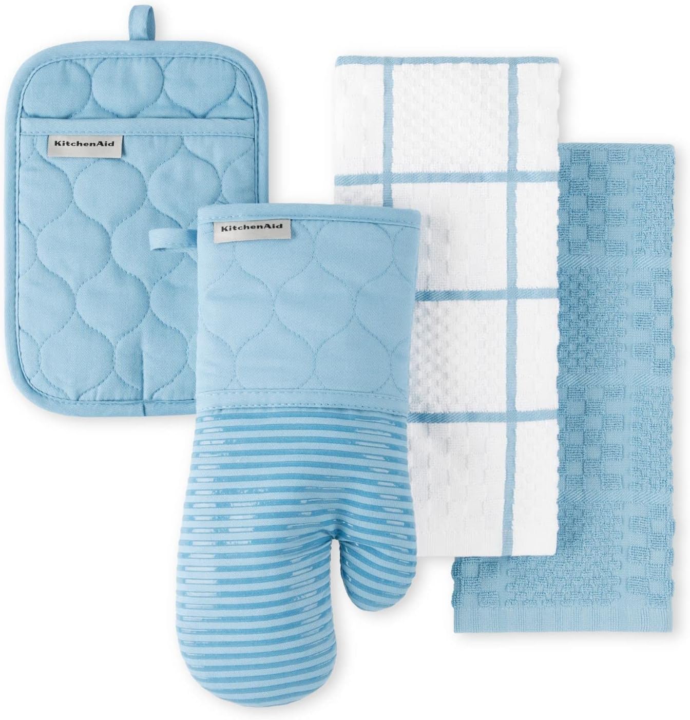 KitchenAid Heat Resistant, Cotton Polyester, Blue Velvet, 16"x26", 7"x13" & 7"x10"