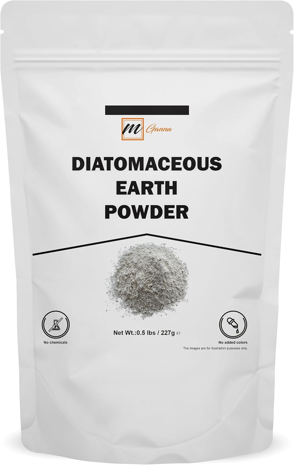 100% Natural Diatomaceous Earth Powder for Skin Exfoliation Health & Cosmetic formulations 0.5 LBS / 227 GMS