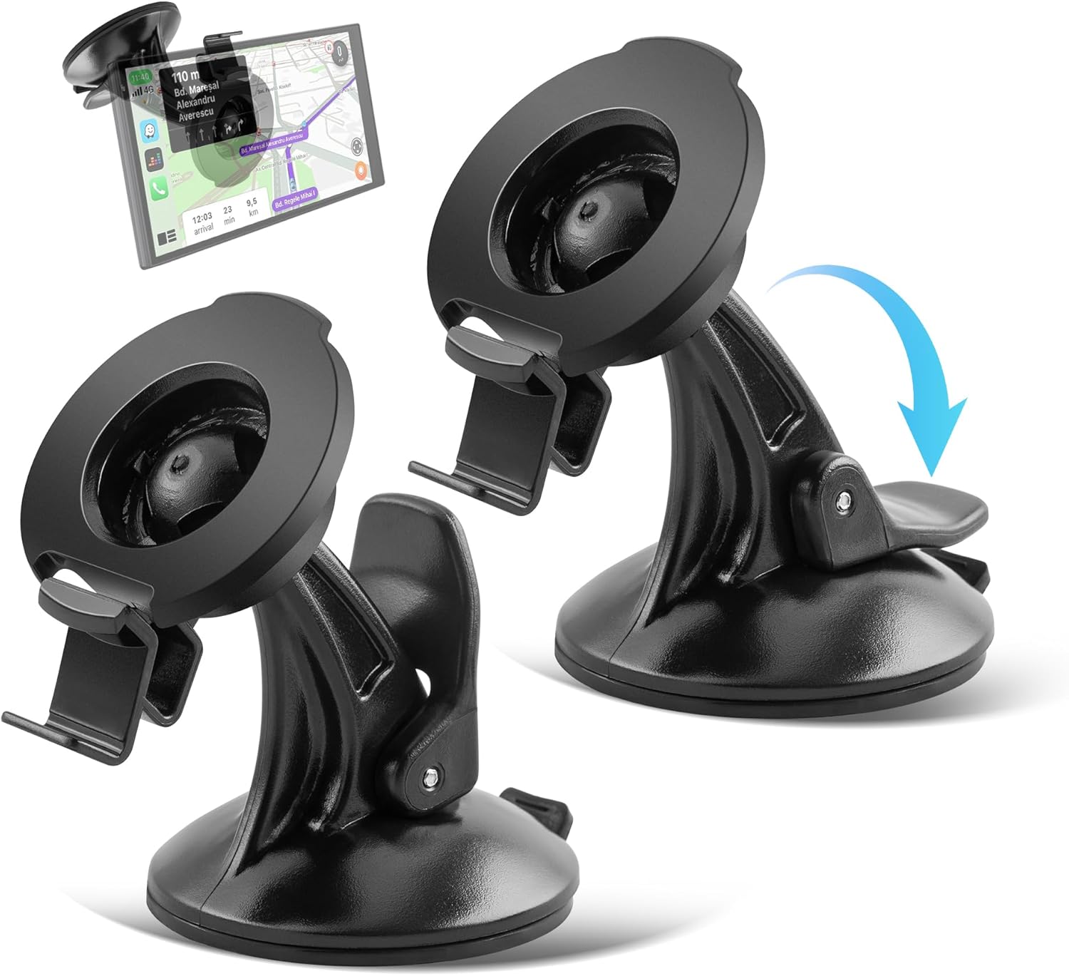 EWAY for Garmin Nuvi Drive Drivesmart Windscreen Windshield Suction Cup Mount Holder Bracket Cradle Mount or Garmin GPS 40 42 52 55 60 61 67 68 2457 2497 2539 2557 2558 2577 2597 LT LMT