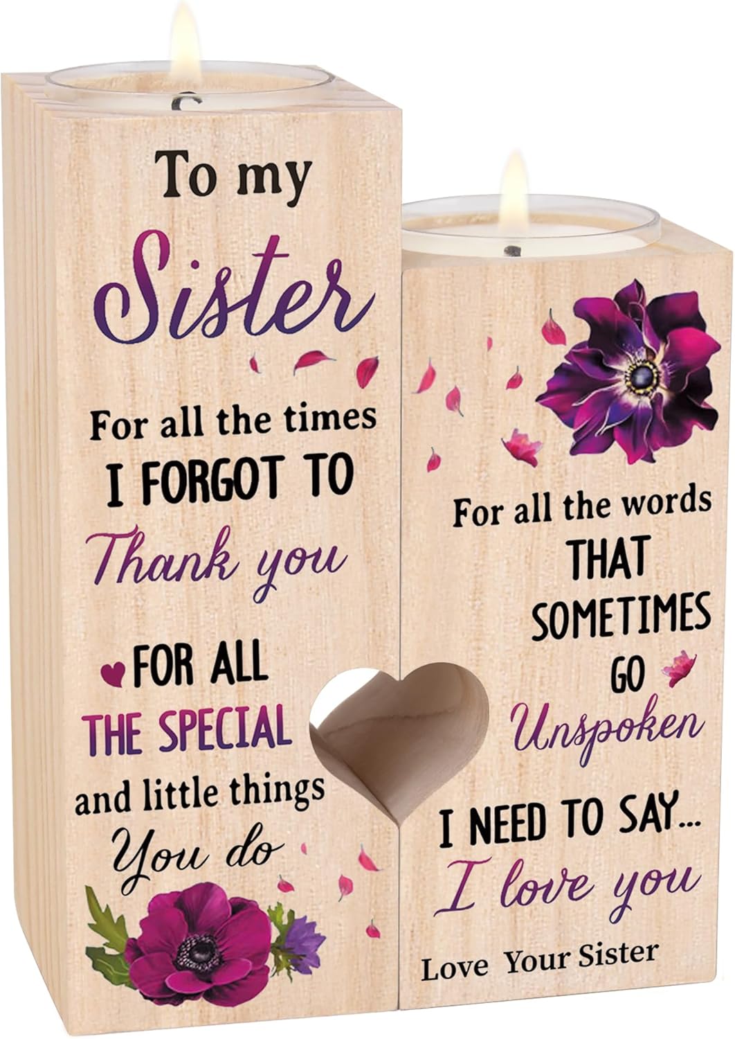 Sisters Gifts from Sister, Unique Birthday Gifts for Sisters, Best Sister Gift Ideas for Christmas Thanksgiving, Personalized Thank You Gifts