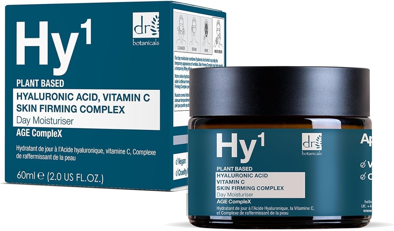 Dr BOTANICALS Anti Aging Face Moisturiser With Hyaluronic Acid, Vitamin C & Skin Firming Complex | Reduce Wrinkles, Brighten Skin, Hydrate & Boost Suppleness - Your Ultimate Anti-Aging Solution