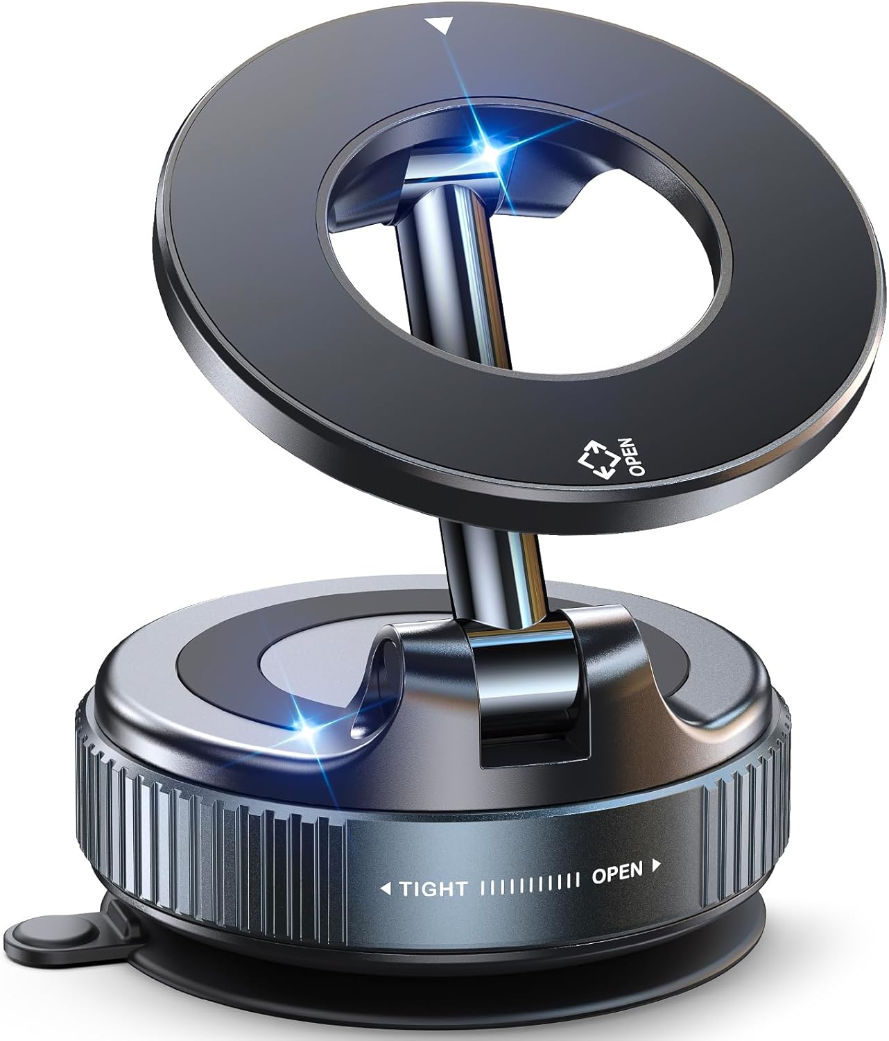 Magnetic Suction Cup Phone Mount for Magsafe, 360° Adjustable Magnetic Car Phone Holder, Pocket Size Foldable Portable Cell Phone Holders for Your Car for iPhone 16 Pro Max 15 14 13 12 Plus