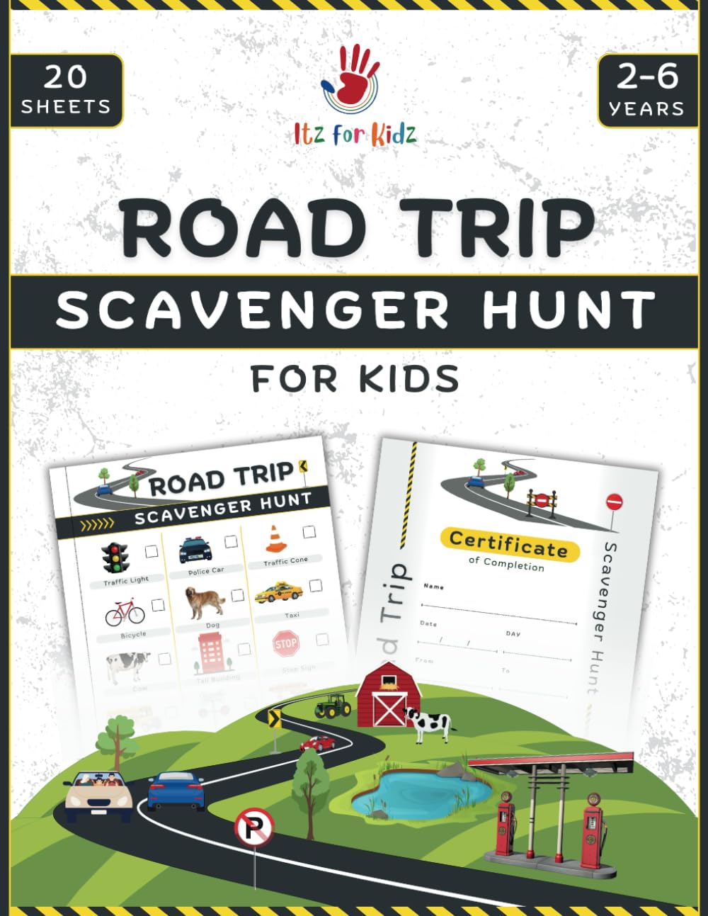 Itz Rides Road Trip Scavenger Hunt for Kids: Fun & Educational Car Ride ...