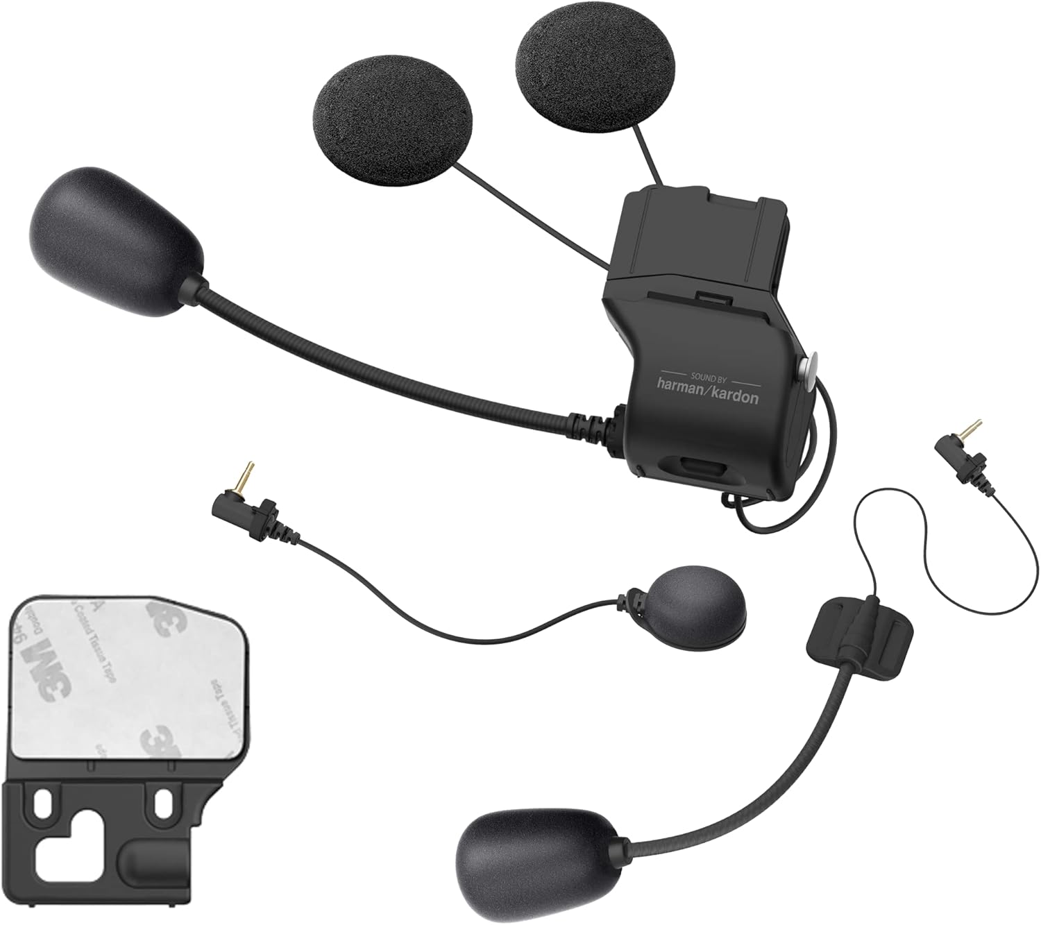 Sena Adult W/Harmon 50S Universal Clamp kit with Sound by Harman Kardon Speakers and Mic, Black, One Size US