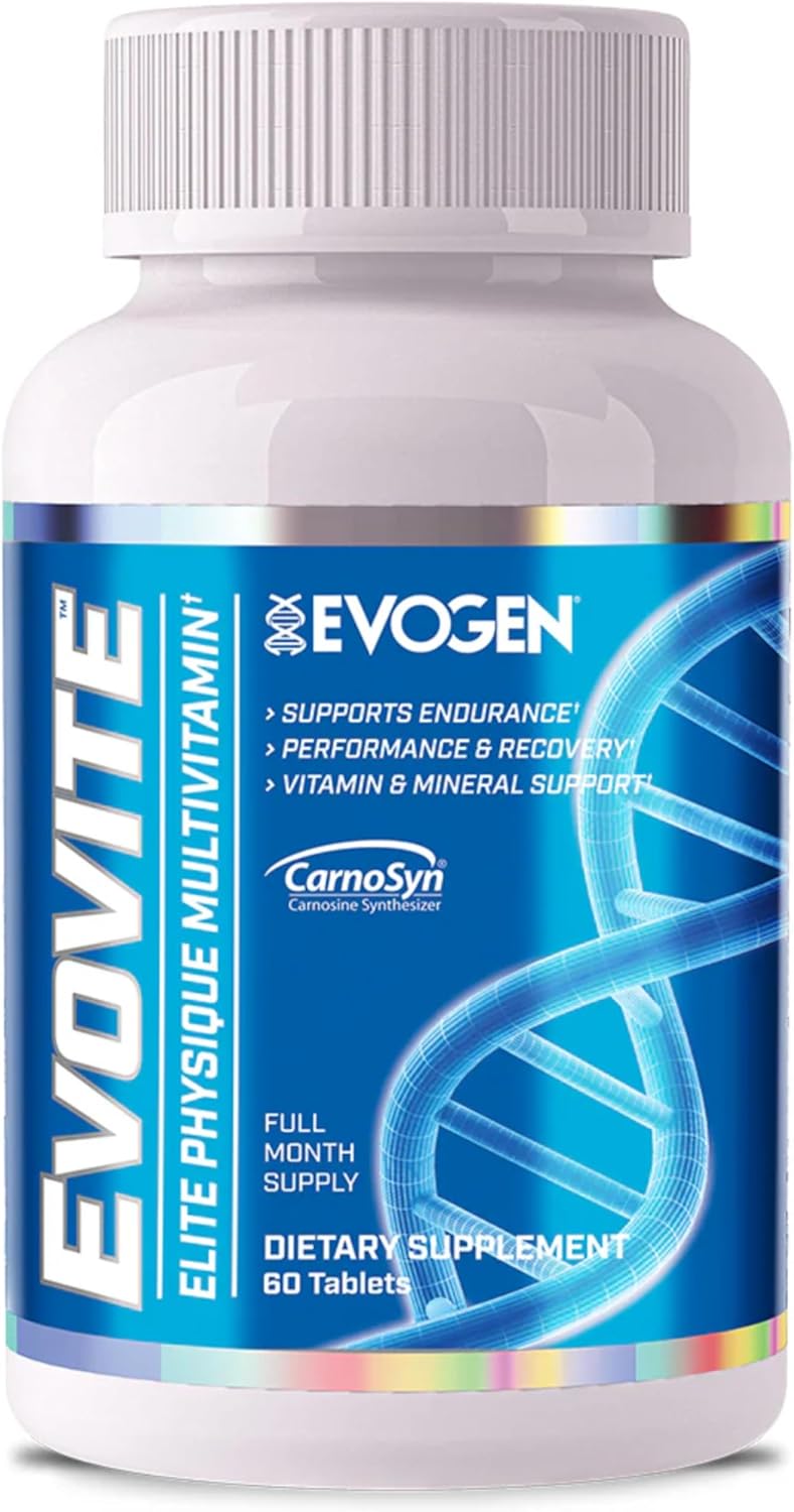 Evogen Evovite - Elite Physique Multivitamin for Women & Men | Advanced Formula for Endurance, Recovery, & Joint Health | Vitamins & Mineral Support | 30 Servings
