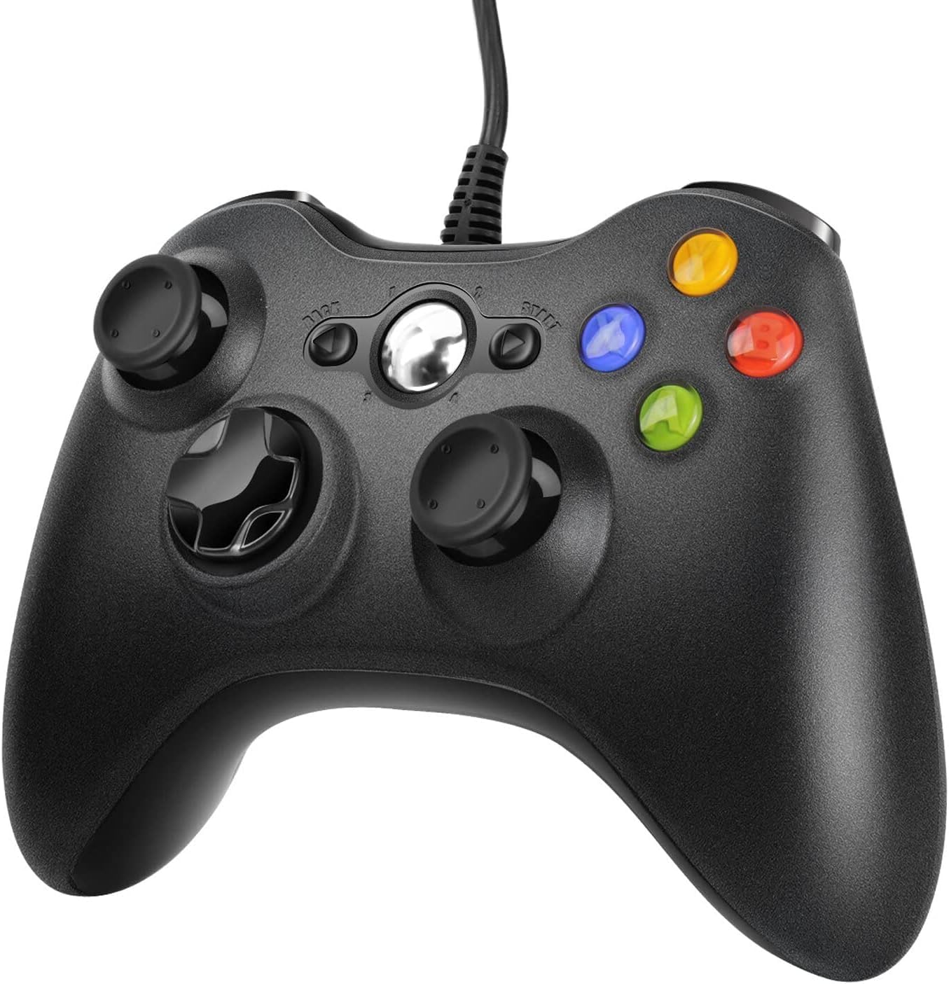 Controller for Xbox 360 PC, USB Gaming PC Controller for Xbox 360, Upgraded Design Ergonomic Cable Controller for Xbox 360 Slim and PC with Windows XP/Vista/7/8/8.1/10 Controller for Xbox 360 PC