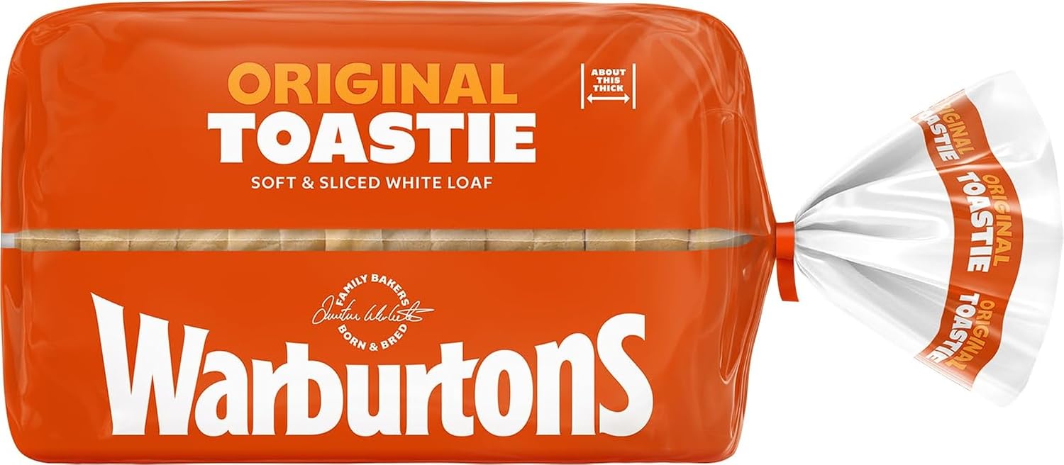 Warburtons Toastie Thick Sliced Soft White Bread, 400g