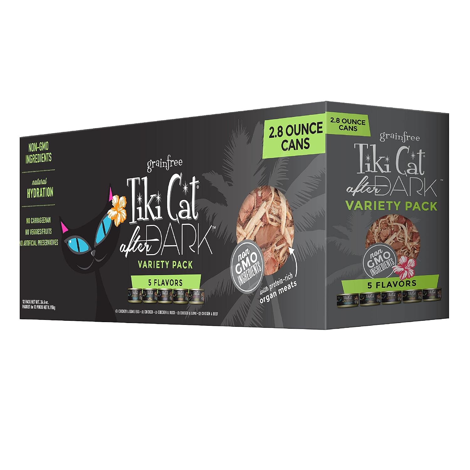 Tiki Cat 2.8 Oz. 12Bx After Dark - Variety Pack, 1 Pack, One Size