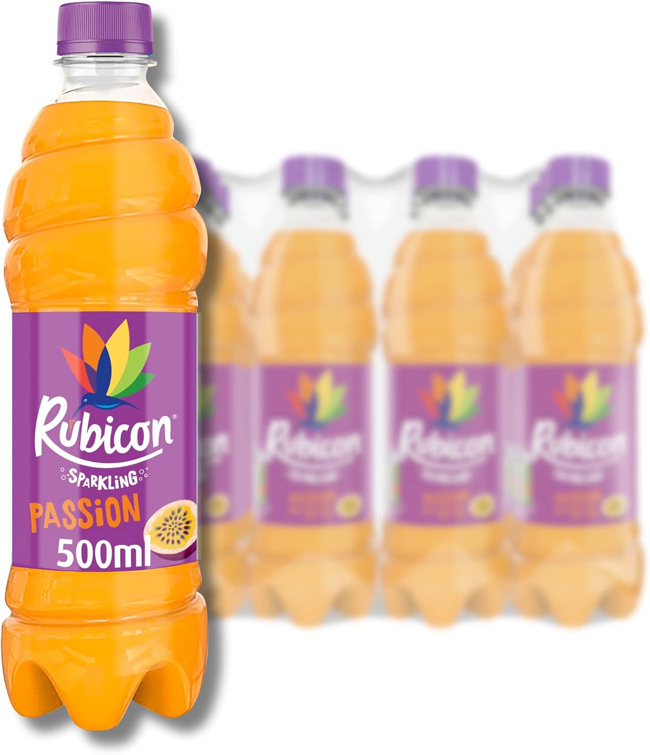 Rubicon Passion Sparkling Fruit Soft Drink, 12 Pack, 500ml Bottles