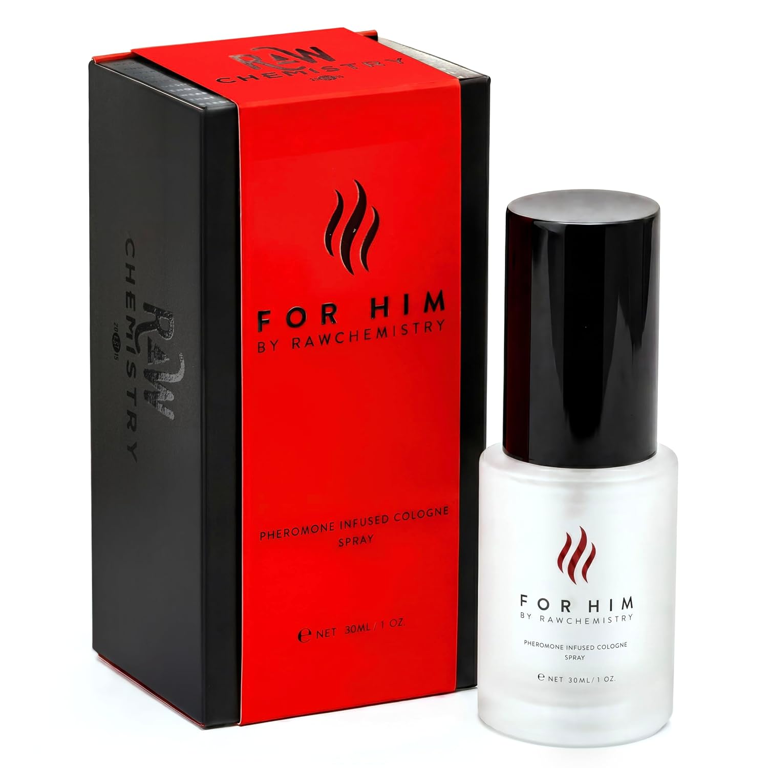 RawChemistry For Him Pheromone Infused Men's Cologne, Long-Lasting,1 oz