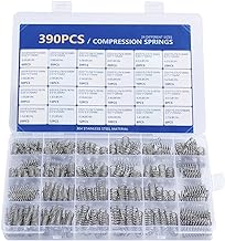 Compression Springs Assortment Kit, 390 Pcs 24 Different Sizes Stainless Steel Springs, Spring Assortment for Shop and Home Repairs
