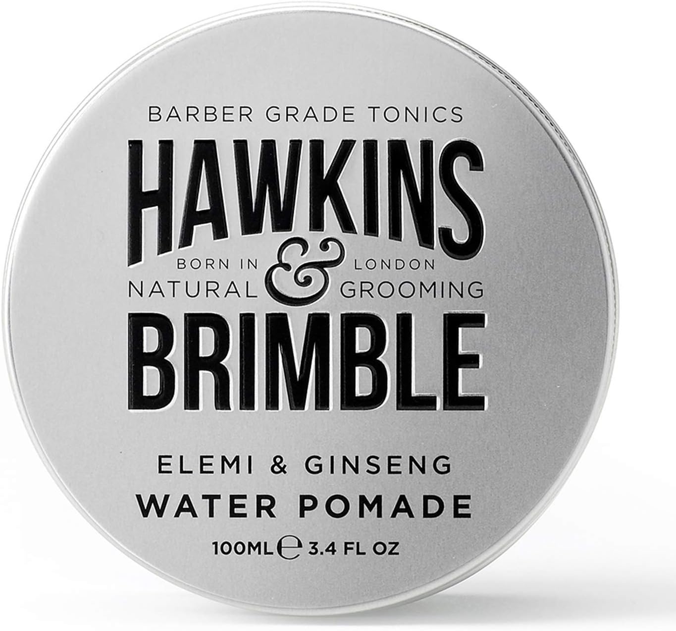 Hawkins & Brimble Mens Water Pomade 100ml - H2O Based Hair Styling/Grooming | Firm Hold Allows for Re Styling | High Shine Non Greasy Finish and Washes Out Easily
