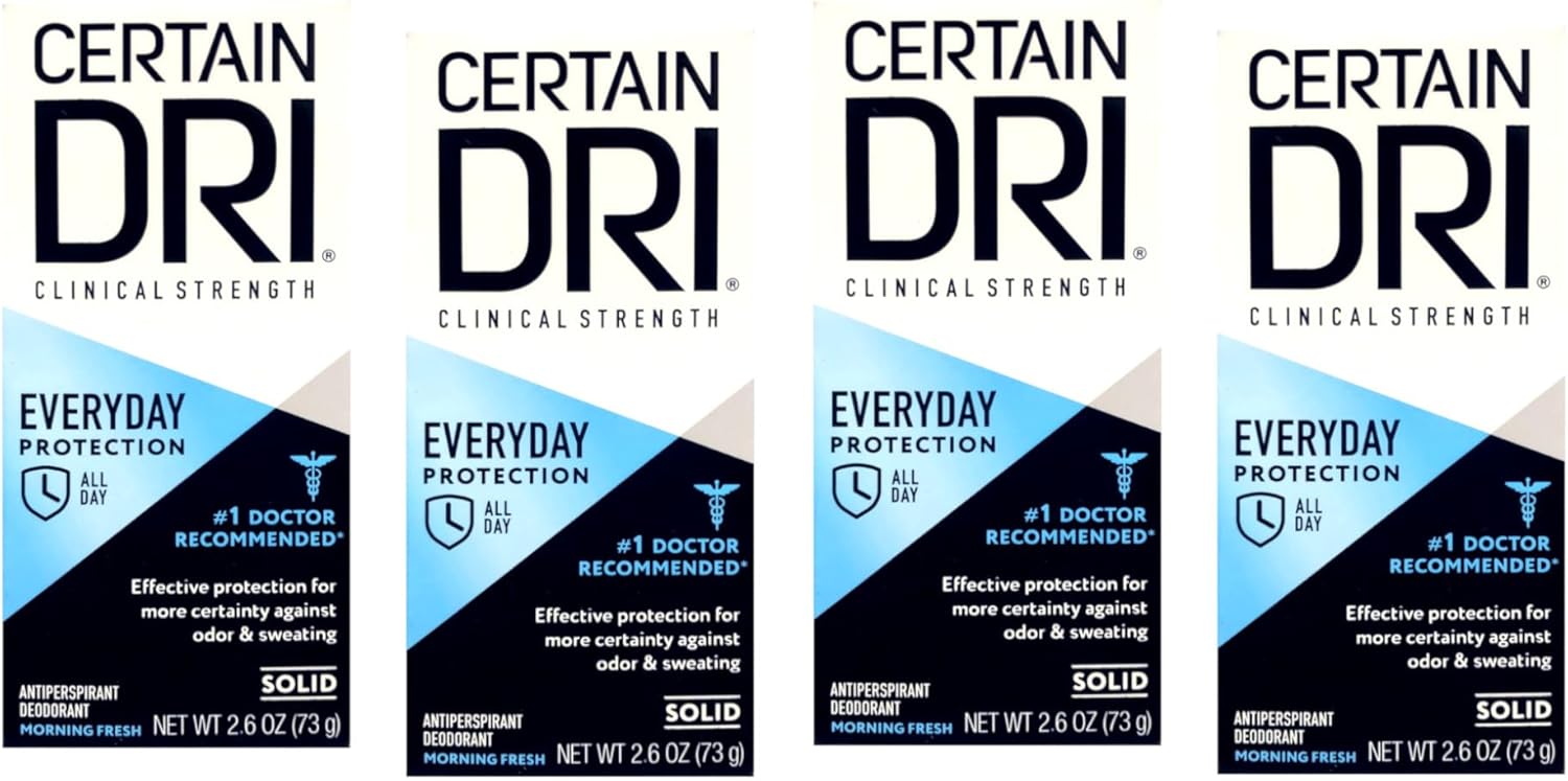 Certain Dri A.M. Underarm Refresher-2.6 oz, (Pack of 4)