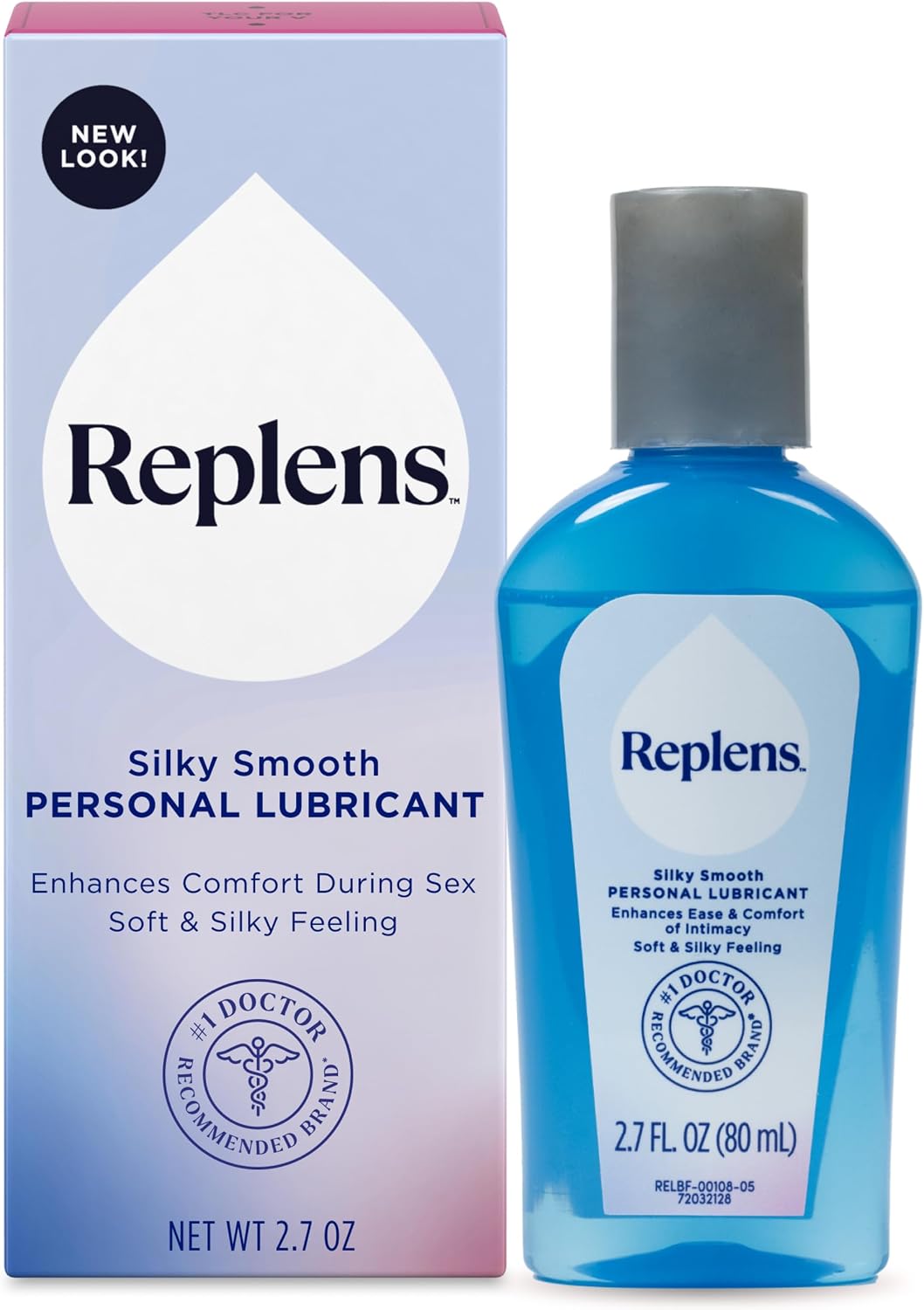 Replens Silky Smooth Personal Lubricant 2.7 fl oz bottle