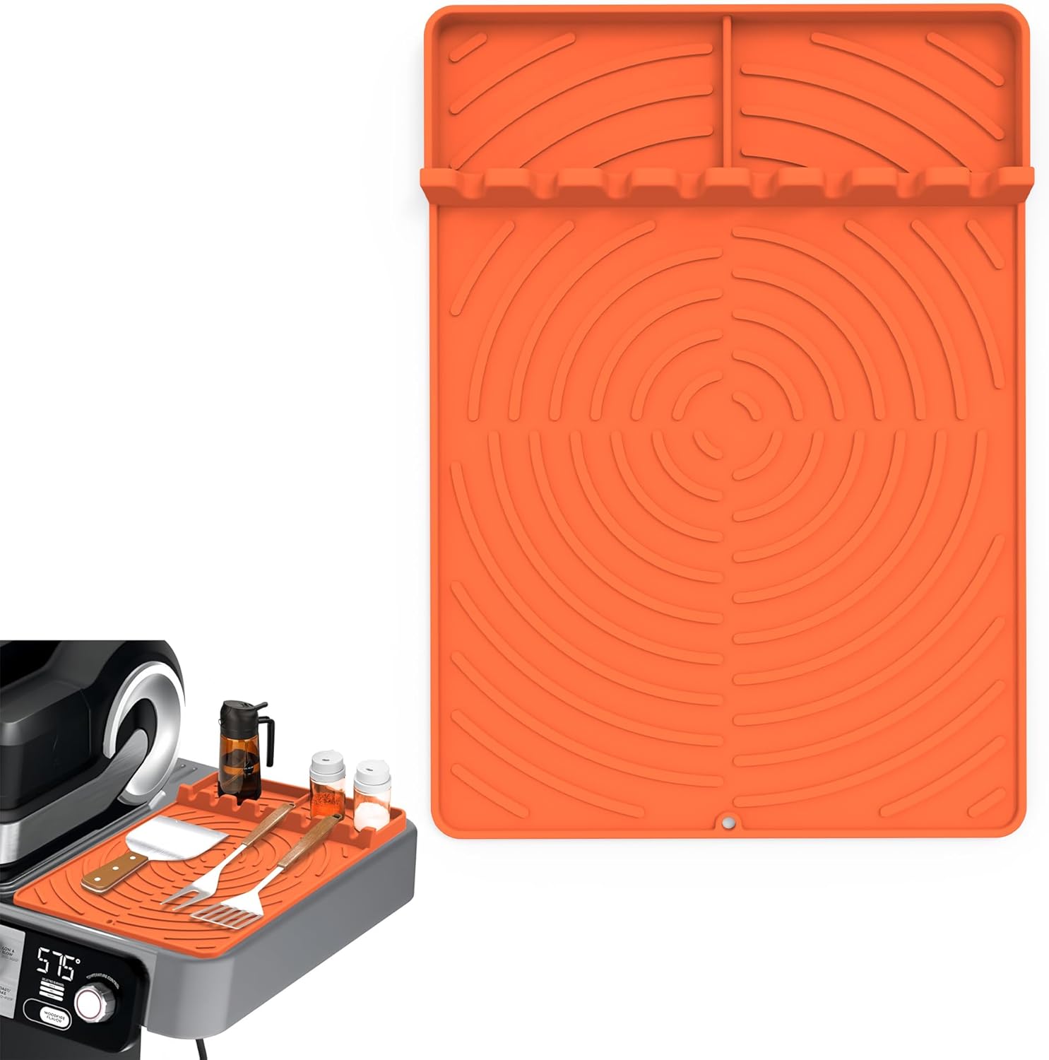 Silicone Grill Mat Compatible with Ninja FlexFlame Outdoor Grill, Grilling Accessories Grill Mats for Outdoor Grill, BBQ Accessories for Ninja Grill