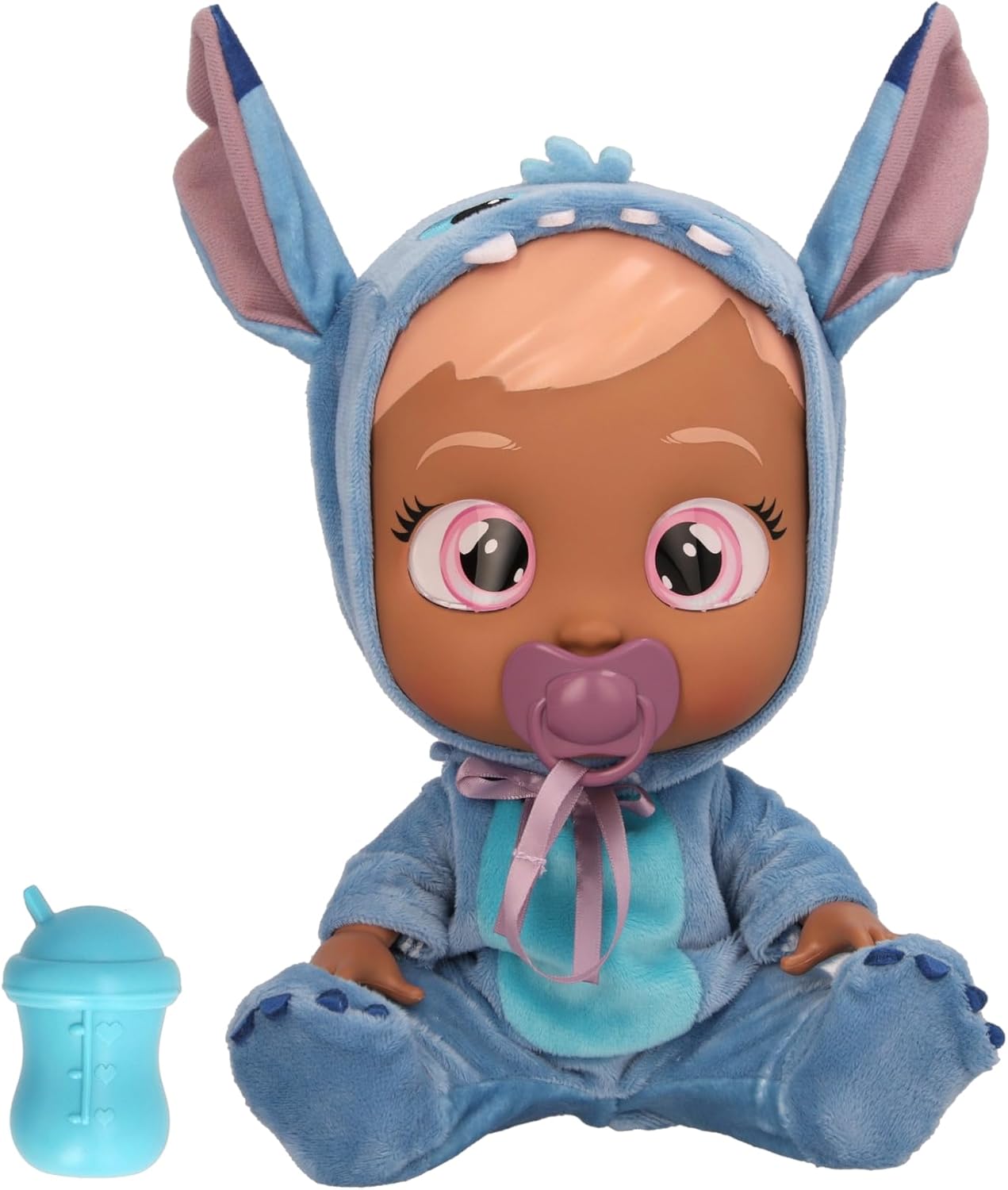 Cry Babies Disney Stitch -12" Baby Doll, Stitch Themed Pajamas, for Girls and Kids 18M and Up