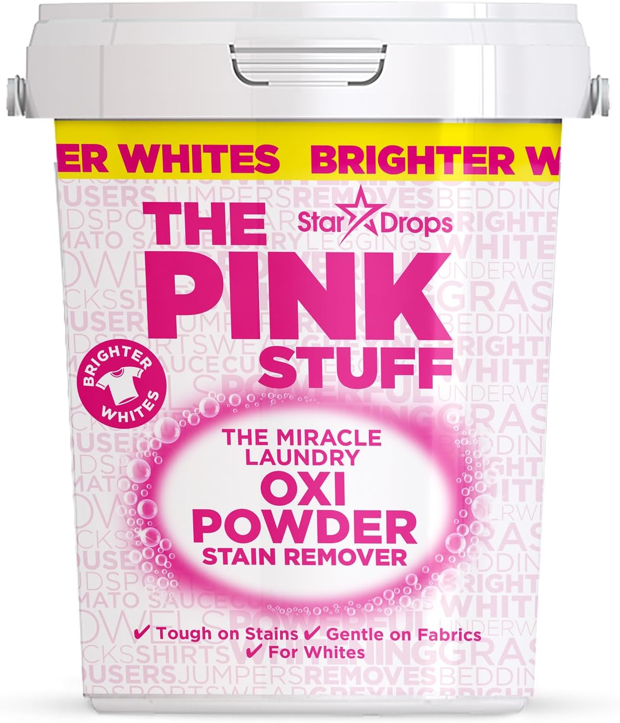 The Pink Stuff Miracle Laundry Oxi Powder Stain Remover for Whites, 35 Oz