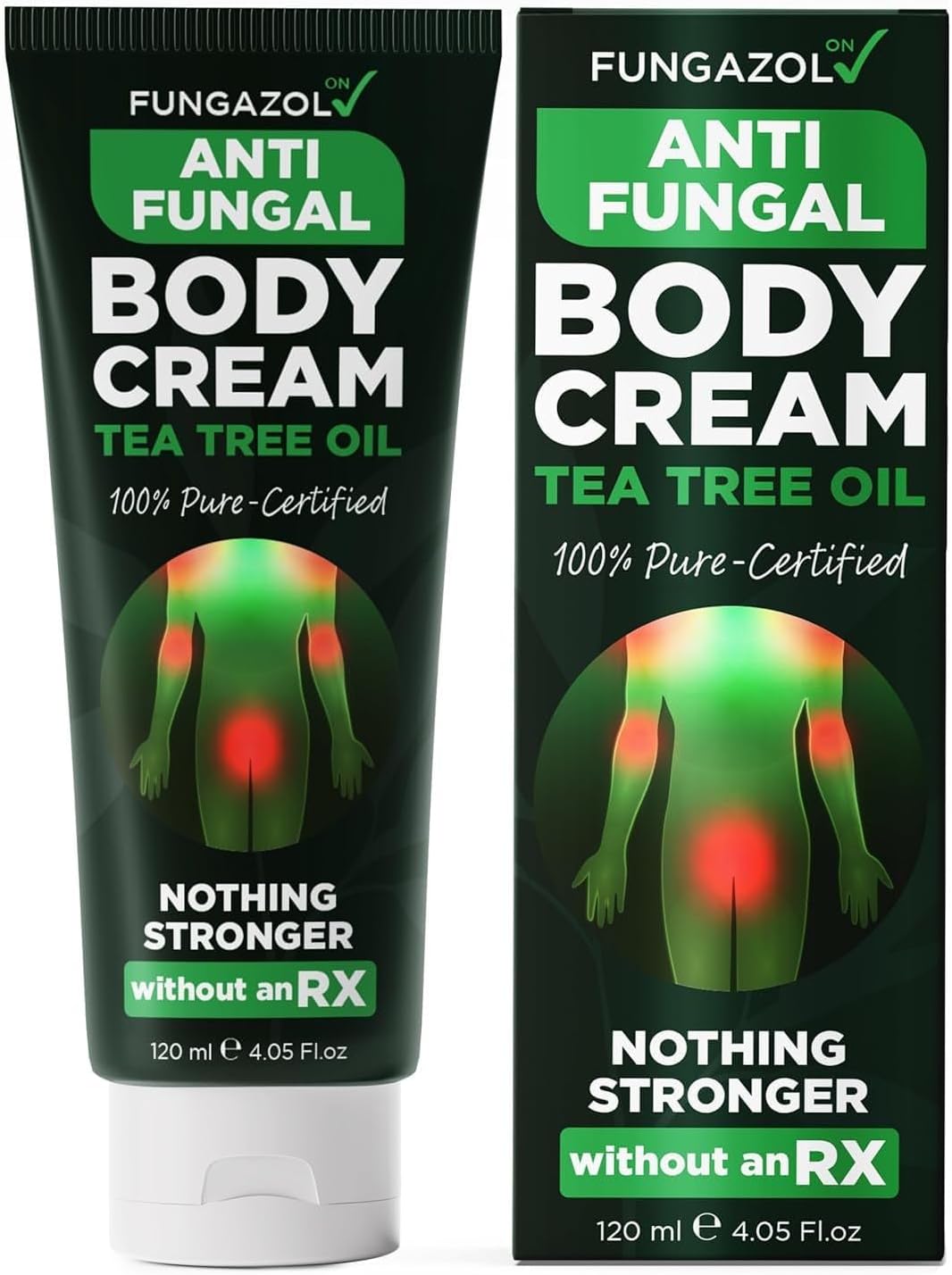 Antifungal Cream | Body Cream for Jock Itch, Ringworm & Athleteβs Foot | Strength Formula with Tea Tree Oil | Helps With Itching, Burning & Scaling Relief | Treatment For Skin Fungus | 4.05 fl oz