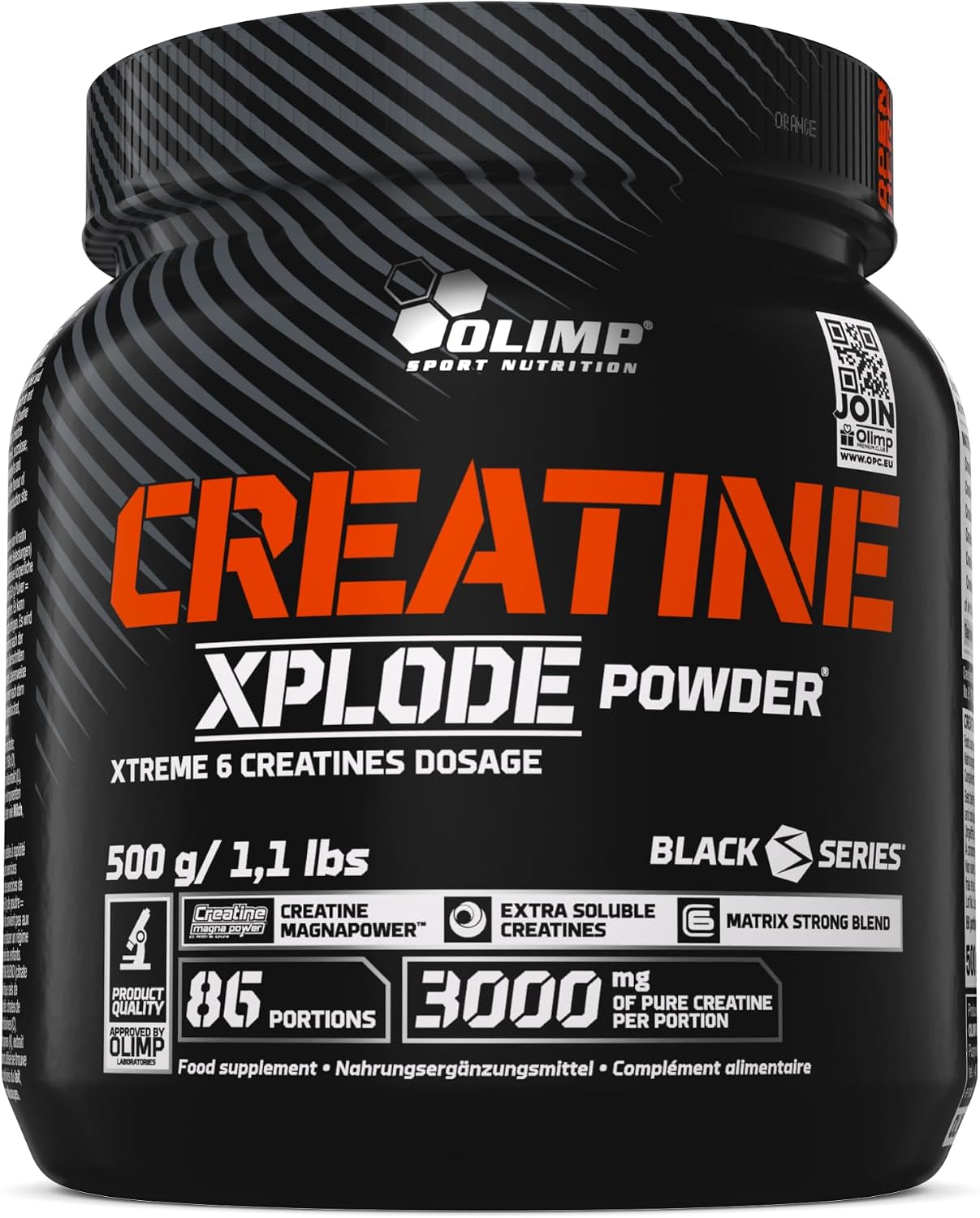 OLIMP SPORT NUTRITION Olimp Sport Nutrtition Creatine Xplode Powder, Orange Flavour (500 g)