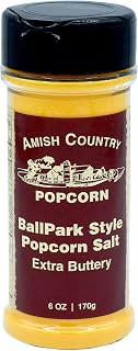 Amish Country Popcorn | Ballpark ButterSalt Popcorn Salt - 6 oz Bottle | Old Fashioned, Non-GMO and Gluten Free (6 oz Bottle)