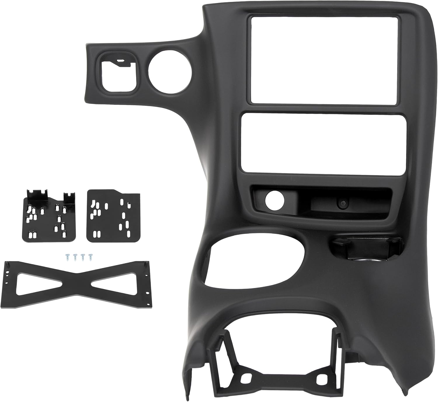 ECOTRIC Double Din Stereo Dash Installation Compatible with 1997-2004 Chevrolet Corvette C5 Matte Black