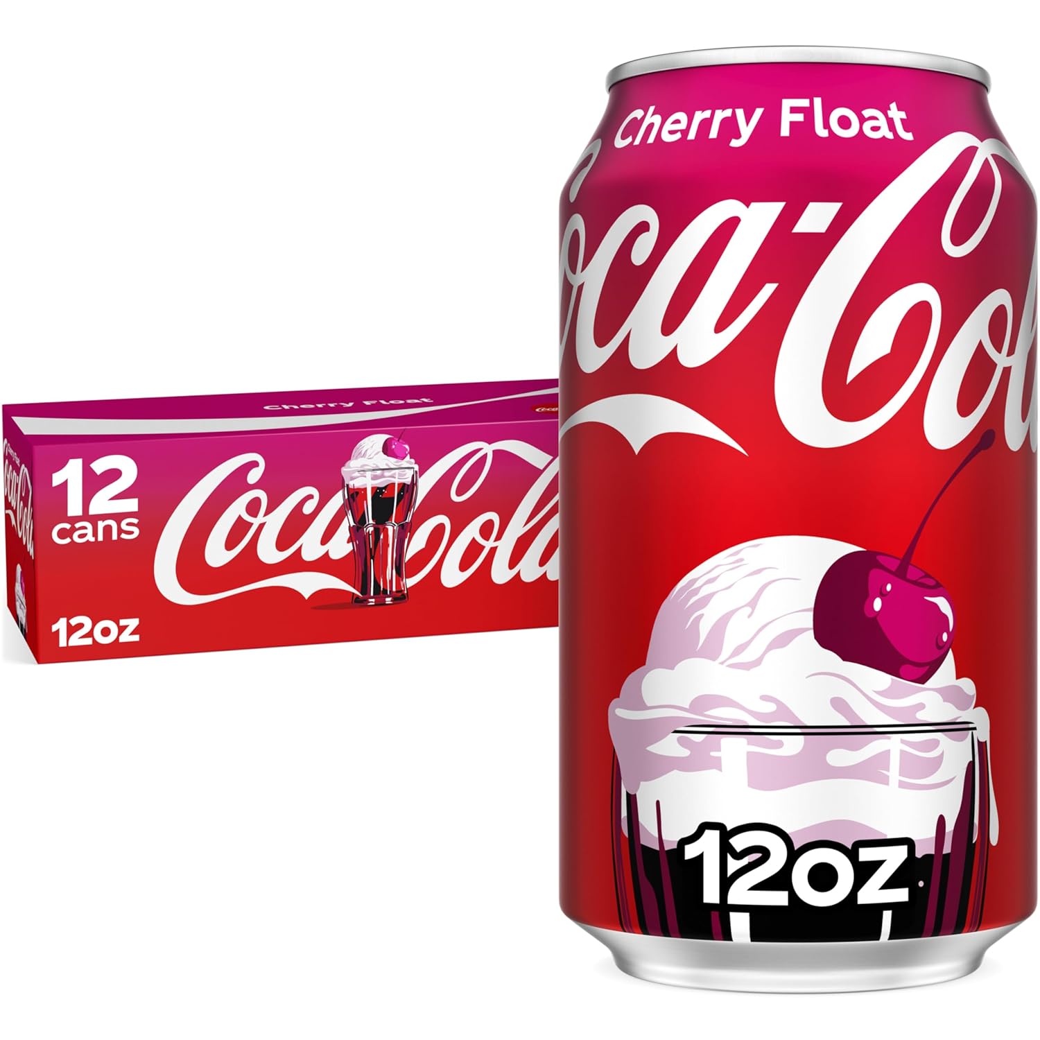 Coca-Cola Cherry Float Fridge Pack Cans, 12 fl oz, 12 Pack