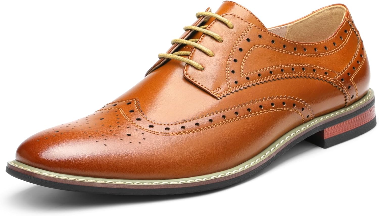 Bruno Marc Italy Prince Men's Classic Modern Oxford Wingtip Lace Dress Shoes