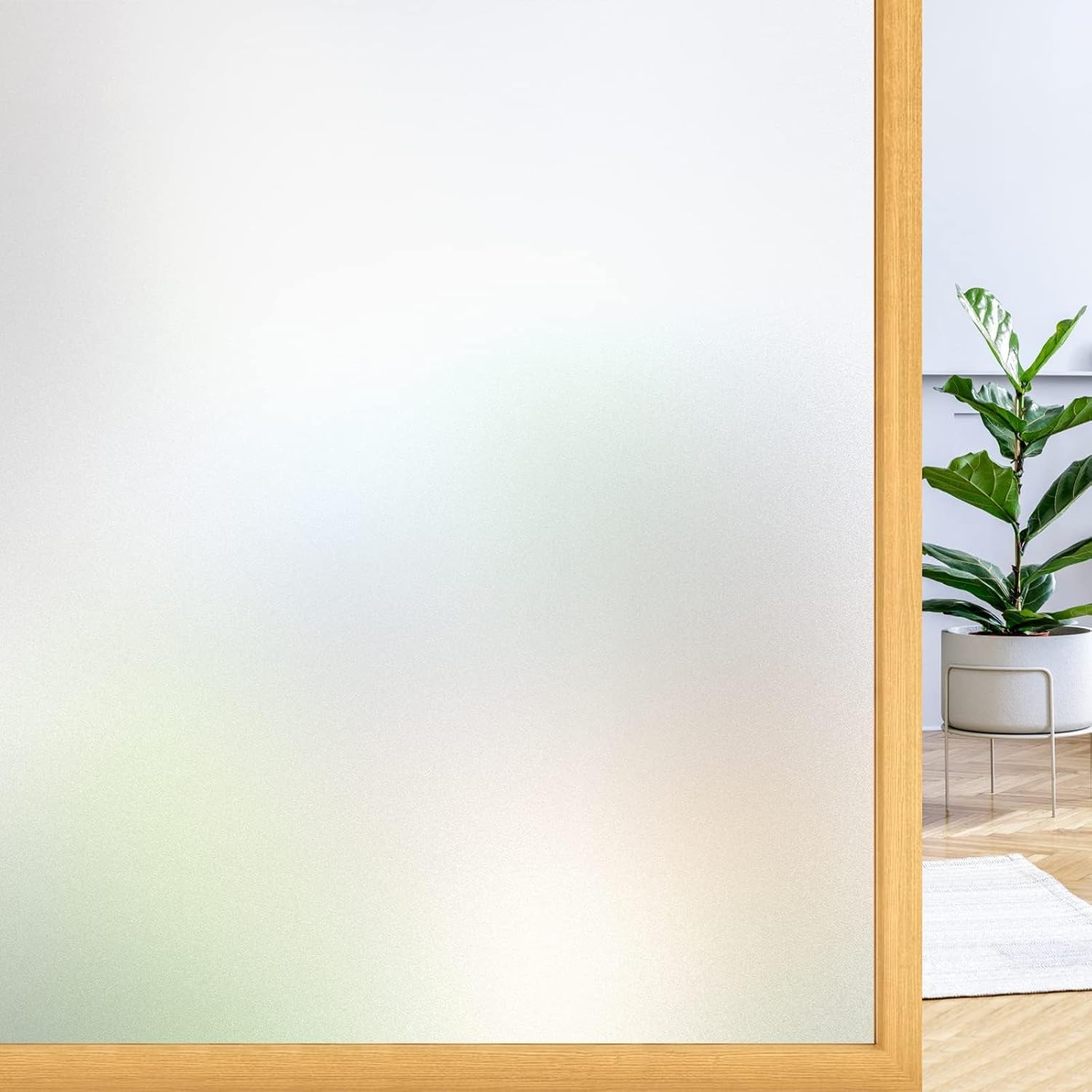 rabbitgoo Frosted Window Film Privacy for Glass, Matt, 44.5x200cm