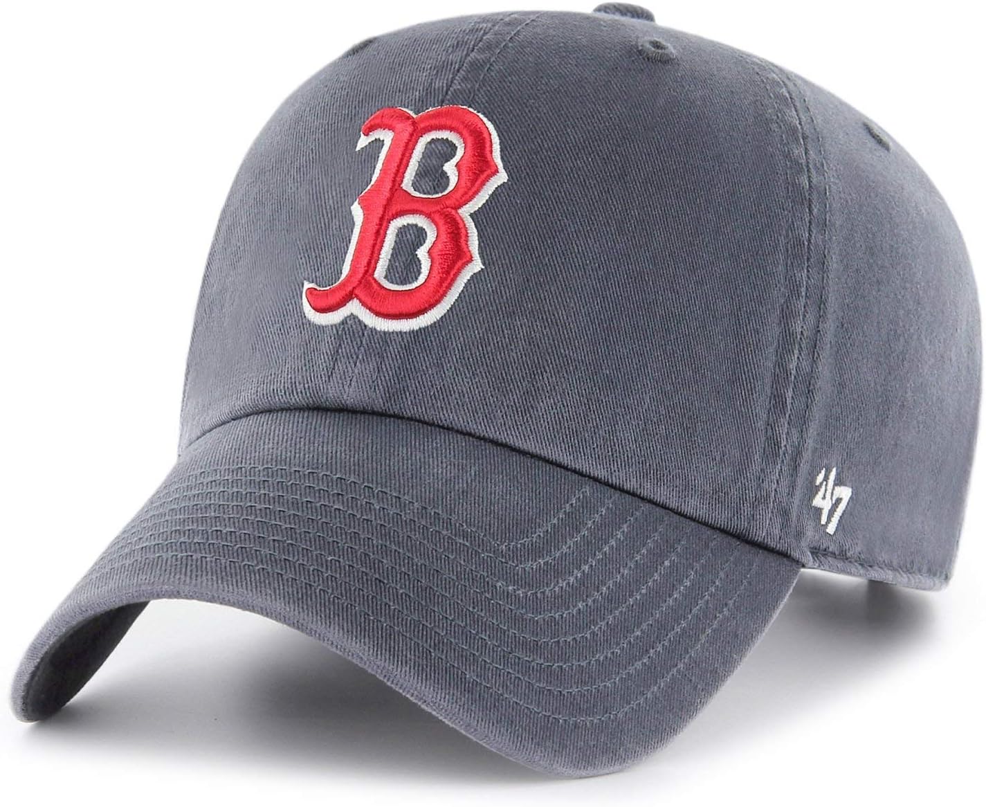 47 Brand MLB Vintage Navy Primary Logo Clean Up Adjustable Baseball Cap Hat, Adult One Size Fits All