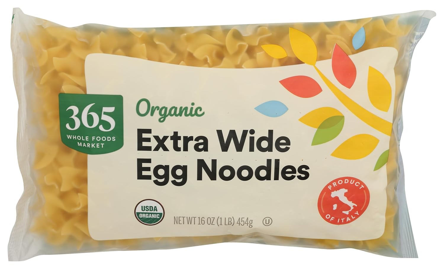 365 by Whole Foods Market, Organic Extra Wide Egg Noodles, 16 OZ
