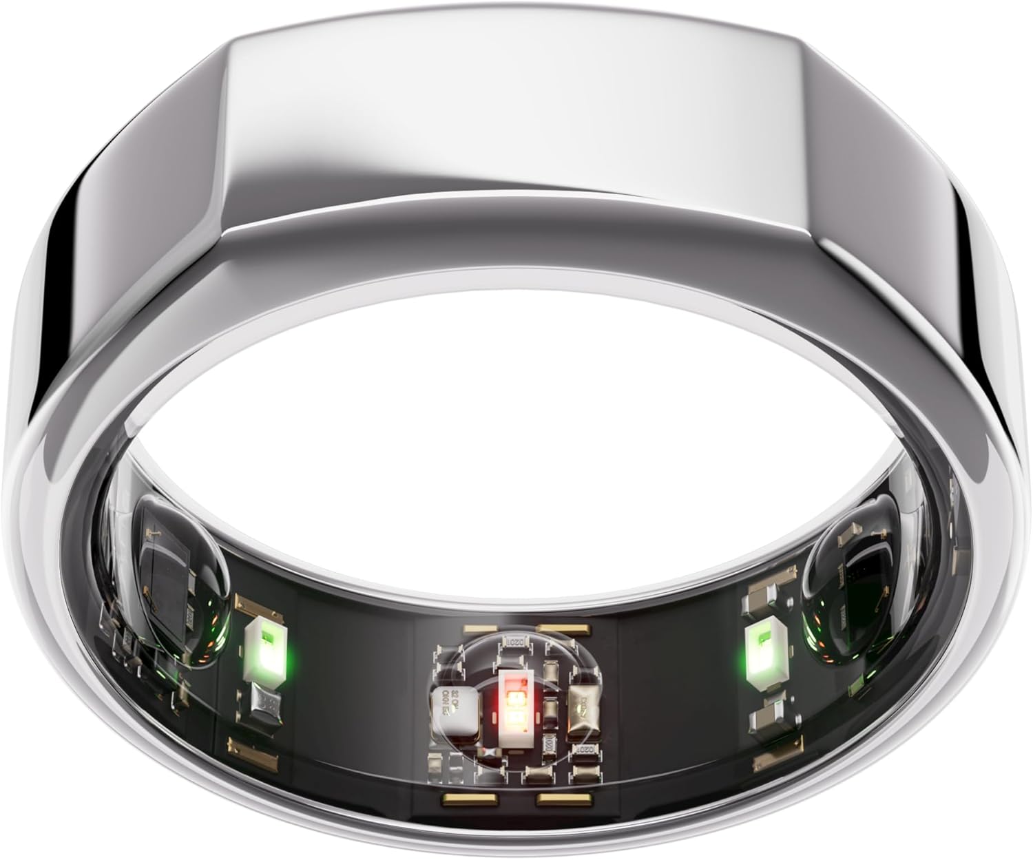 Oura Ring Gen3 Heritage - Silver - Size 9 - Smart Ring - Size First with Oura Ring Gen3 Sizing Kit - Sleep Tracking Wearable - Heart Rate - Fitness Tracker - 5-7 Days Battery Life