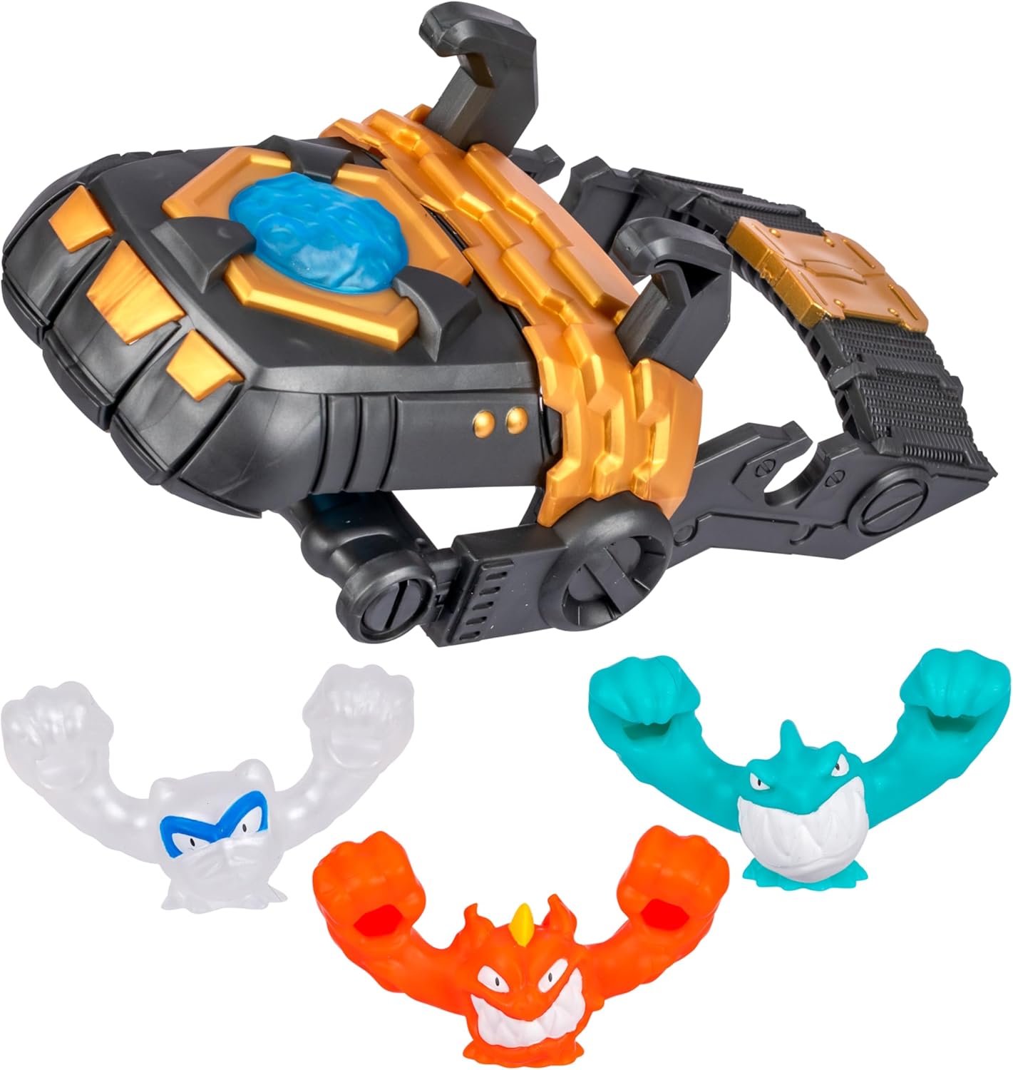 Heroes of Goo Jit Zu Meteor Madness Goo-Slingers Mega Launcher, Load Goo-Slingers, Stretch 'Em & Sling 'Em Sky-High! With 3 Exclusive Goo-Slingers