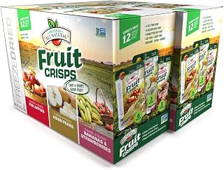 Brothers-ALL-Natural Fruit Crisps Variety Pack (Fuji Apples, Asian Pears, Strawberry Banana), Individual Bags, 2 x 12 Bags (24 Total)