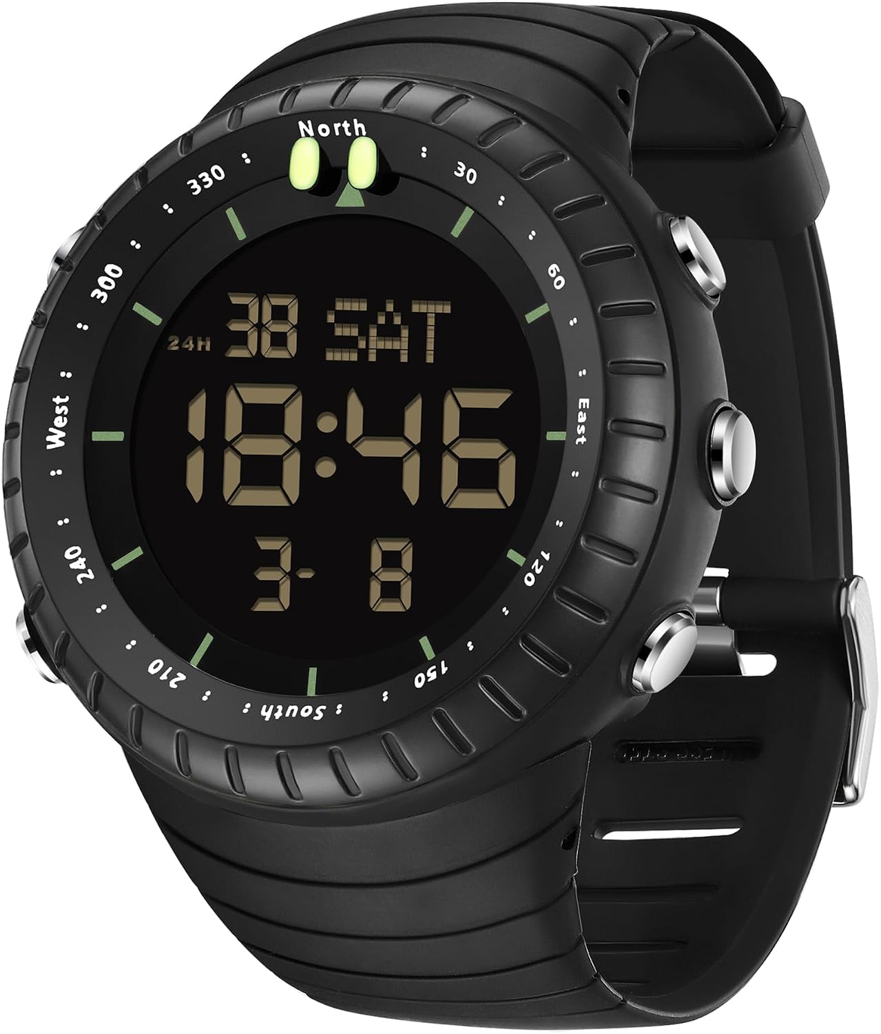 findtime Mens Digital Watch Military Waterproof Large Dial Numbers Alarm Sports Running Watch Electronic Tactical Watches for Men Simple Outdoor Watches