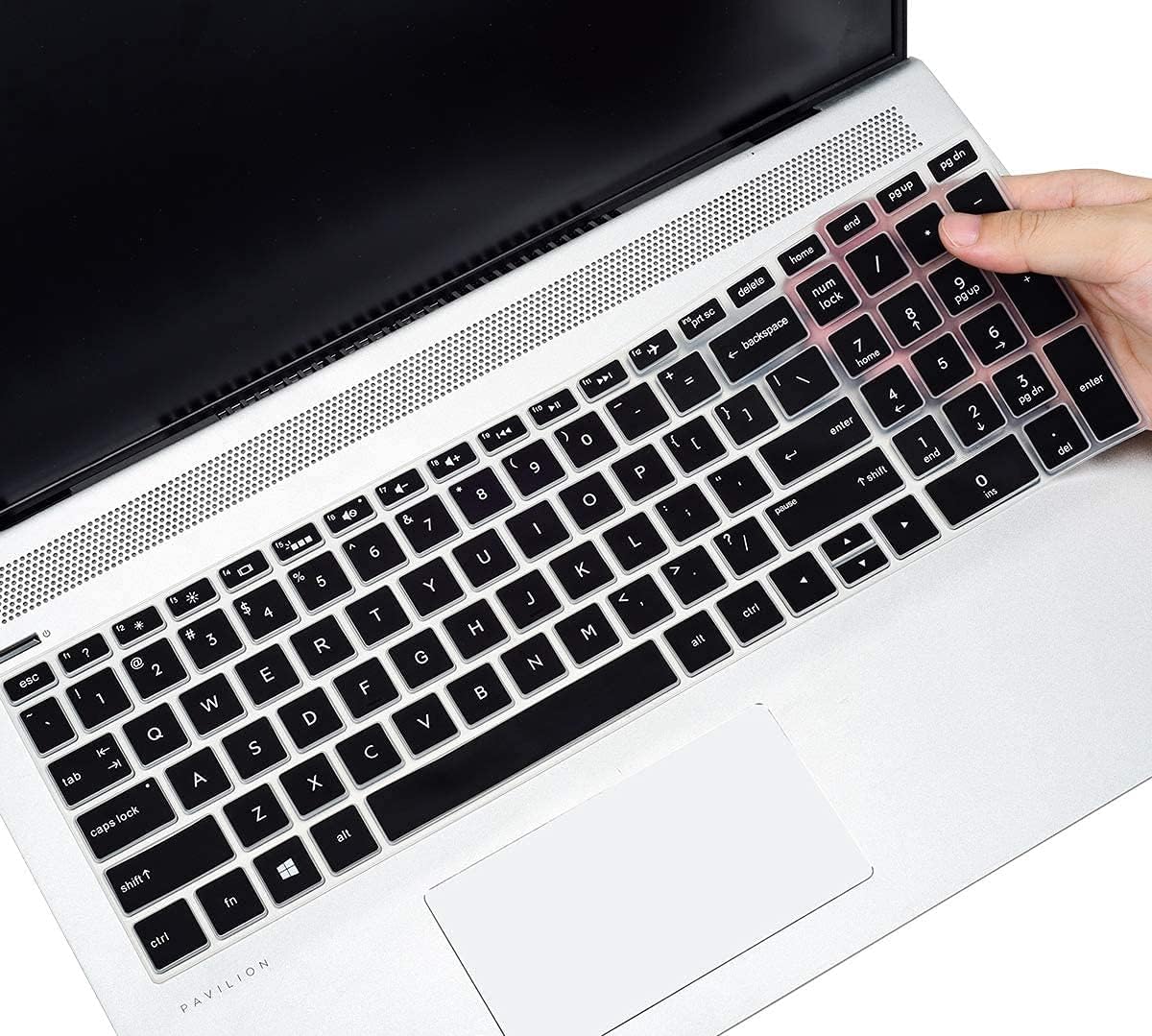 Keyboard Cover for HP 15.6 Laptop 15-dw 15-dy 15-ef 15-db/da/bs 15-bw/HP Envy x360 2-in-1 15.6 15-dy5033dx dy5073dx dy5399nr dy5599nr 15t-dw400/HP 17.3 Laptop 17-by/bs/ca 17-by4022wm by4025nr -Black