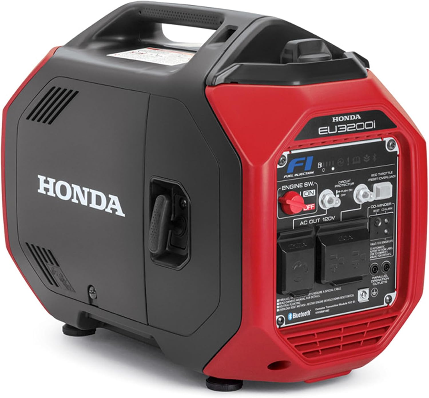 Honda EU3200i 3200 Watt Inverter Generator (EU3200IAN2) | Super Quiet 120V Gas Powered Portable Generator for Camping, RV or Home Backup Power Supply, Up to 8.6 Hour Run Time