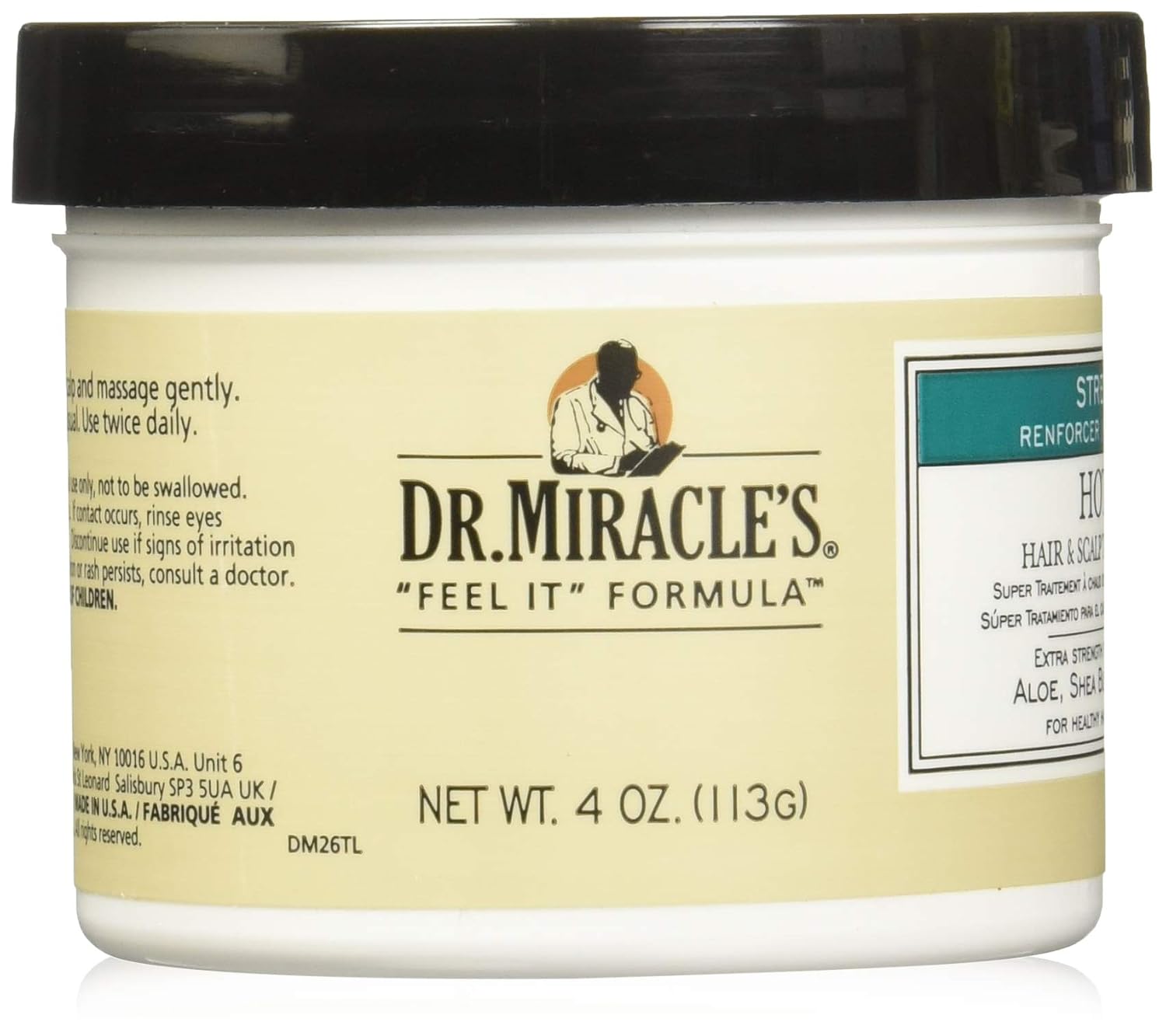 Dr. Miracle's Dr. Miracles Feel It Formula Hot Gro Hair & Scalp Treatment Conditioner 4 Oz