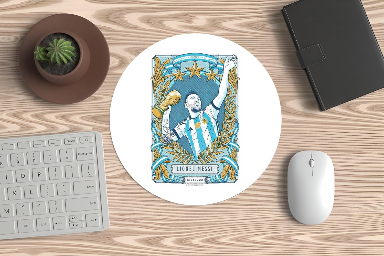 Mouse, PC or Laptop Mouse Mats - Meesi World Cup. for All fans of the Great Leo and the Glorious Albiceleste.
