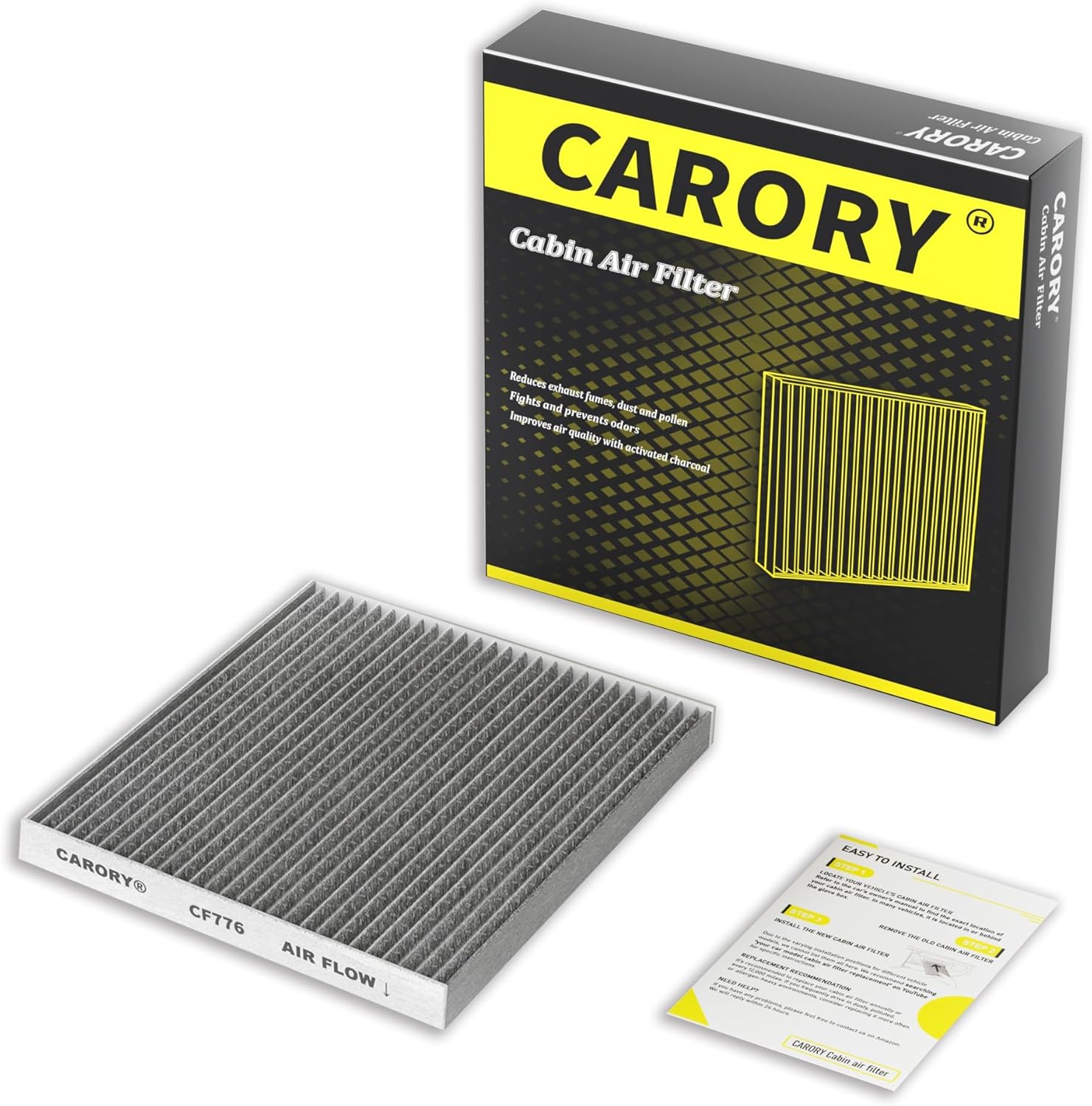 Cabin Air Filter w/Activated Carbon for Nissan, Infiniti - Altima, Maxima, Murano, Pathfinder, JX35, QX60