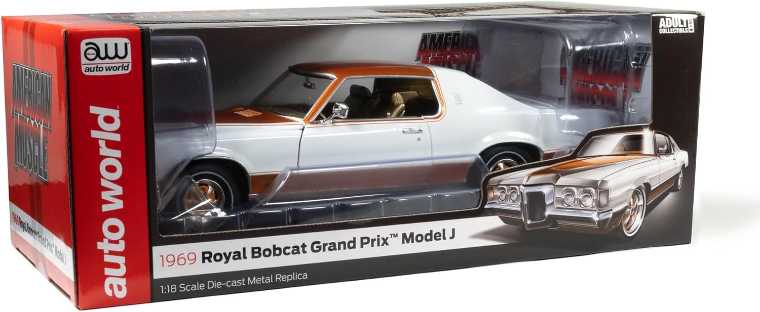 American Muscle 1969 Pontiac Grand Prix (Royal Bobcat) 1:18 Scale Diecast