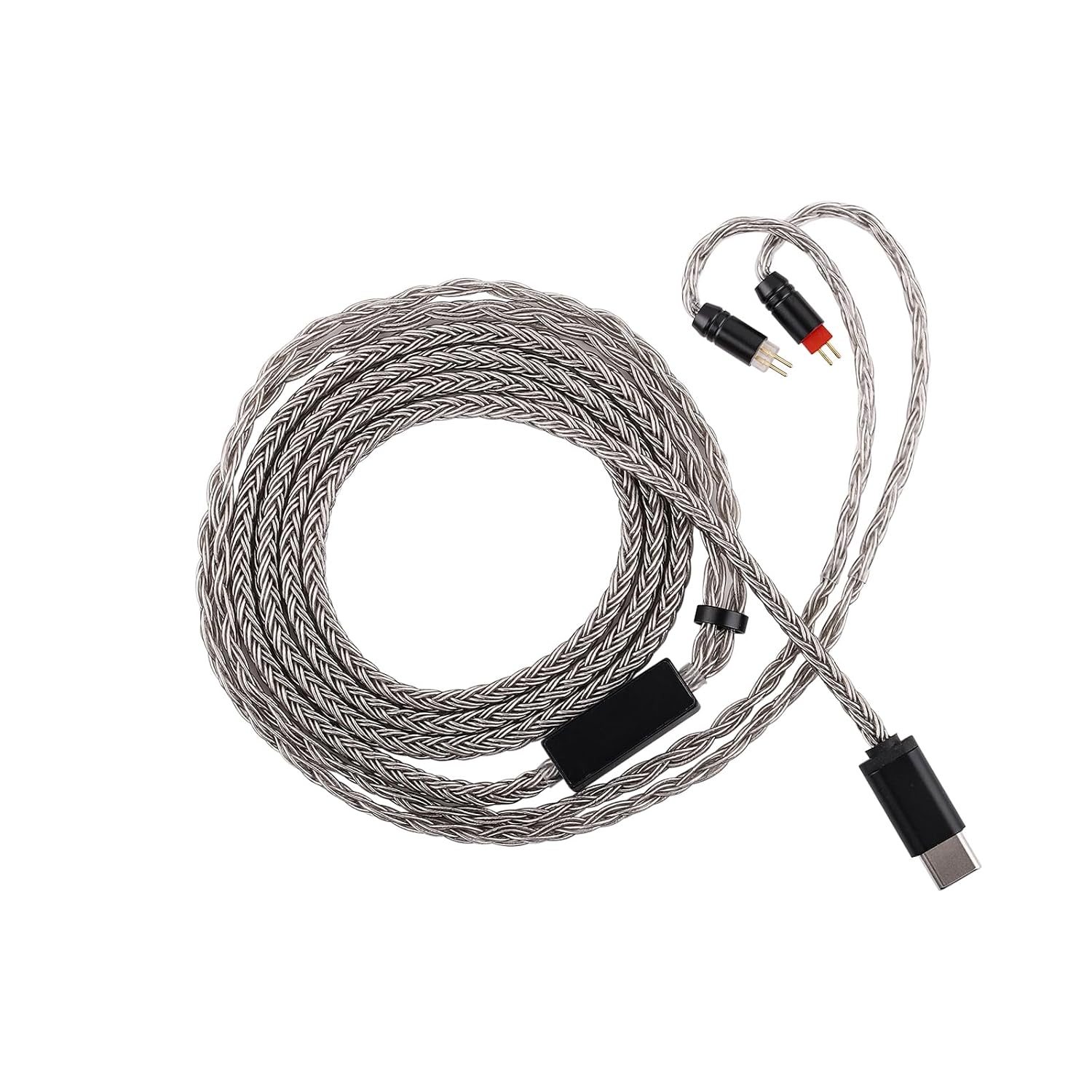 Linsoul Tripowin Zonie 16-Core Silver-Plated SPC IEM Cble w/Omni Mic