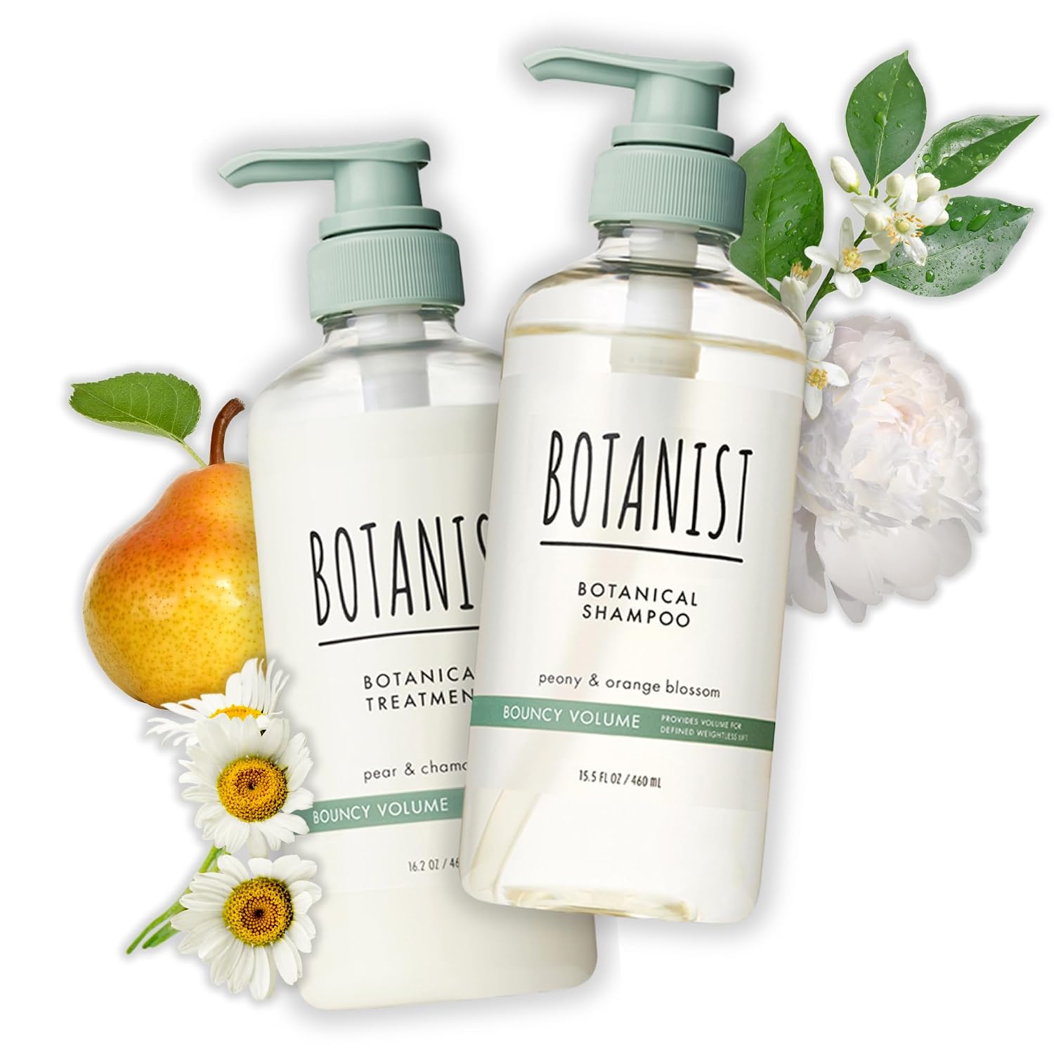 BOTANIST Hair Thickening Shampoo and Conditioner Set for Curly Hair, Anti Thinning Shampoo & Conditioner for Women with Keratin& Jojoba Oil, Sulfate & Paraben Free from Japan 31.7Fl Oz BOUNCY VOLUME