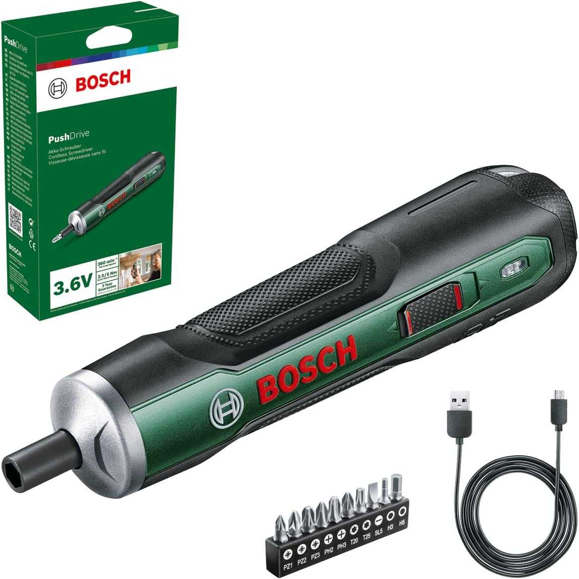 Bosch Akkuschrauber PushDrive Starter Set