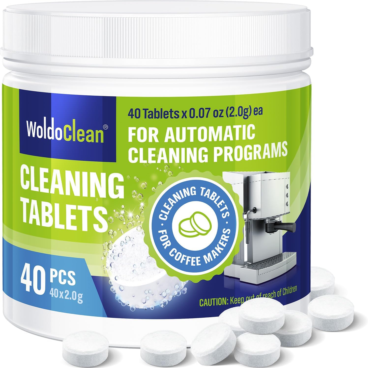 Cleaning Tablets for Espresso & Coffee Machine 40 Tabs - compatible with Breville Espresso Machines
